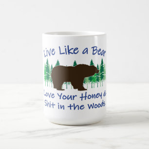 Leben wie ein Bär Kaffeetasse