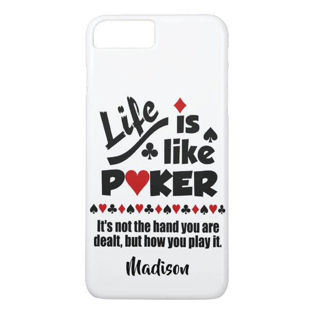 Leben wie Poker individuelle Name Fälle Case-Mate iPhone Hülle (Rückseite)