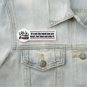 Leben wie Poker Namensschild