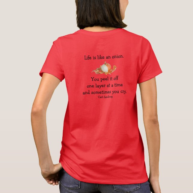 Leben wie ZwiebelT - Shirt (Rückseite)