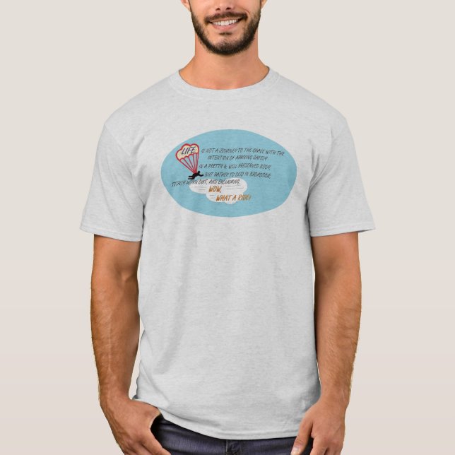 Leben - wow was ein FahrShirt T-Shirt (Vorderseite)