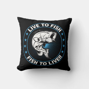 Leben zum Fischen, Fisch zum Leben Kissen