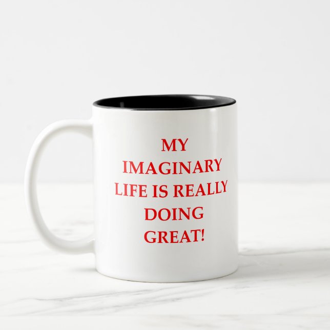 LEBEN ZWEIFARBIGE TASSE (Links)