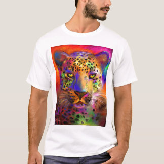 Lebenbildmalerei T - Shirt des Leoparden wilder