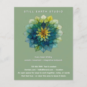 Lebende Blätter   Mandala Flyer