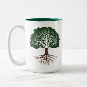 Lebende Eiche Zweifarbige Tasse