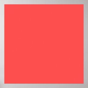 Lebende Koralle Orange Personalisiert Lachs Rosa F Poster