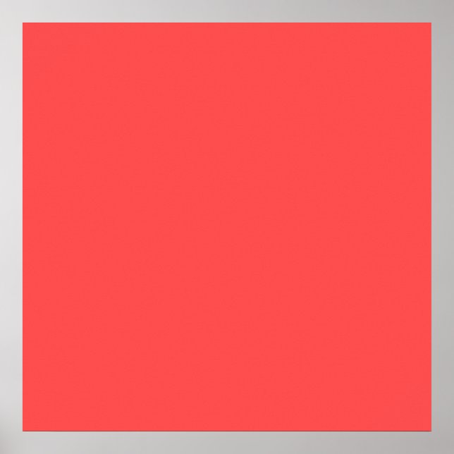 Lebende Koralle Orange Personalisiert Lachs Rosa F Poster (Vorne)