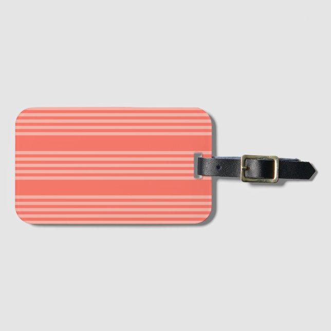 Lebende Korallen mit fünf Streifen Gepäckanhänger (Vorderseite (Horizontal))