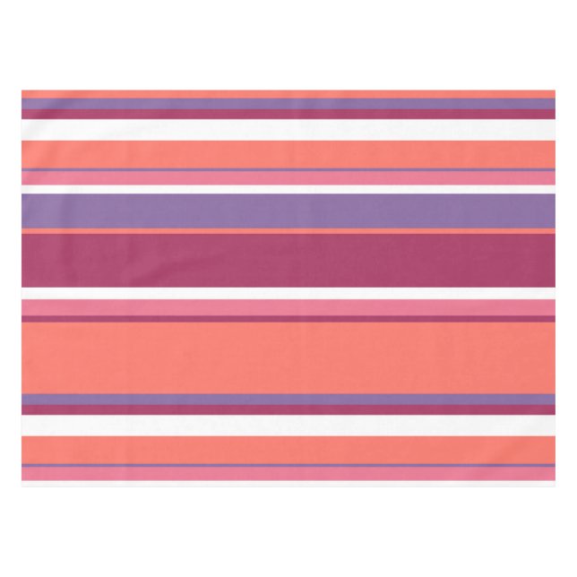Lebende Korallen, rot und violett Tischdecke (Vorderseite (Horizontal))