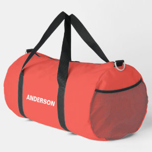 Lebende Korallenfarbe Duffle Bag