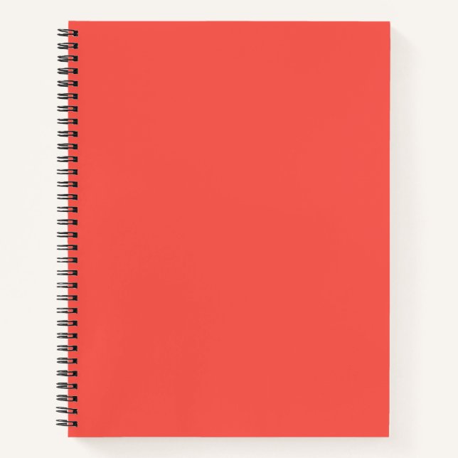 Lebende Korallenfarbe Notizbuch (Vorderseite)