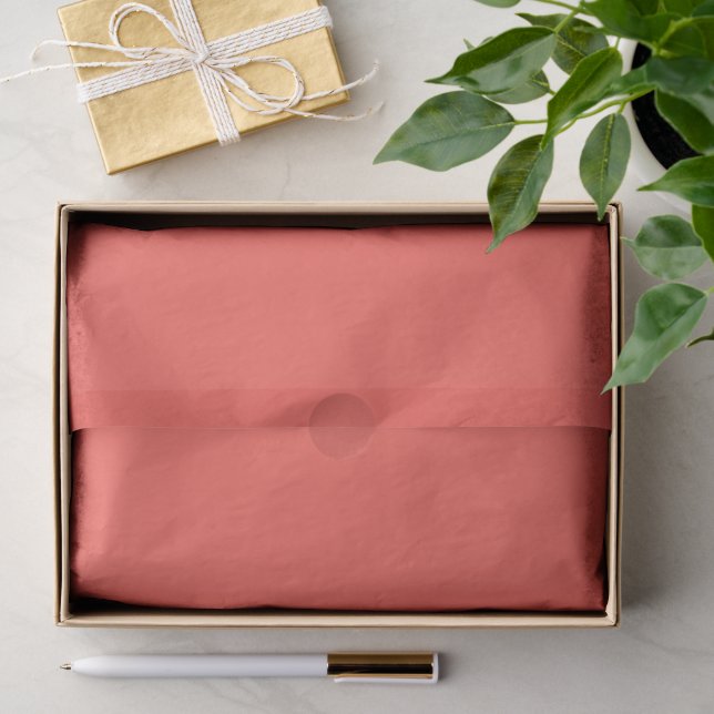 Lebende Korallenfarbe Seidenpapier (Geschenk)