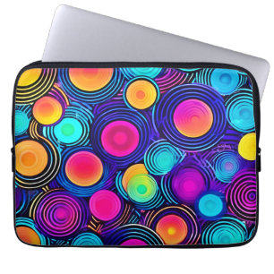 Lebende Kreise der Abstrakten Energie Laptopschutzhülle
