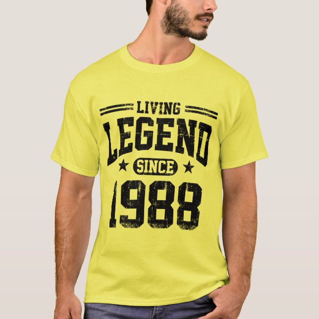 Lebende Legende seit 1988 T-Shirt (Vorderseite)