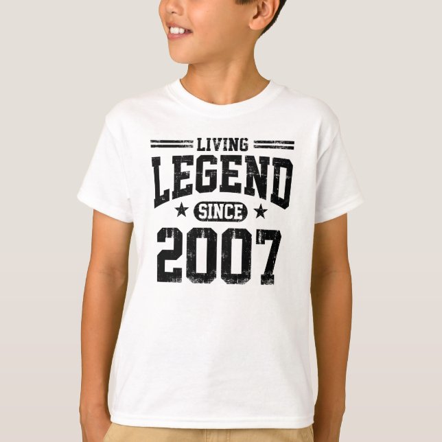 Lebende Legende seit 2007 T-Shirt (Vorderseite)
