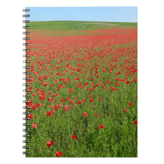 Lebende Poppies! Notizblock (Vorderseite)