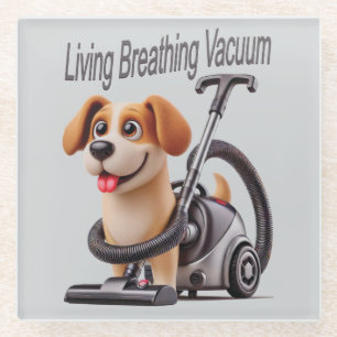 Lebender Atmender Vakuum-Hund Glasuntersetzer