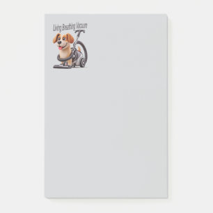 Lebender Atmender Vakuum-Hund Post-it Klebezettel