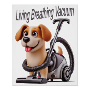 Lebender Atmender Vakuumhund Poster