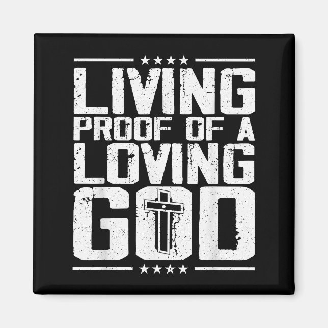 Lebender Beweis eines lebendigen Gottes  Magnet (Vorne)