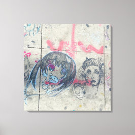 Lebendes Graffiti aus Chicago Leinwanddruck