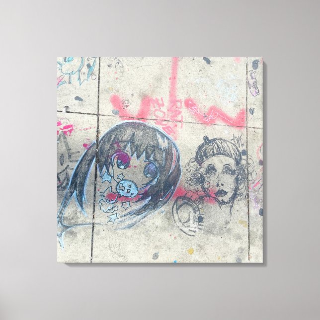 Lebendes Graffiti aus Chicago Leinwanddruck (Vorderseite)