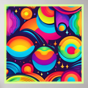 Lebendes kosmisches Kaleidoskop Poster