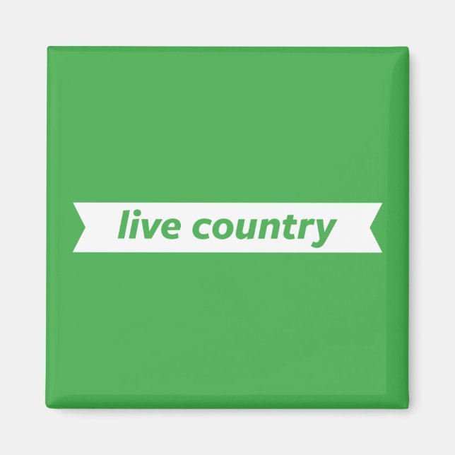 Lebendes Land Magnet (Vorne)