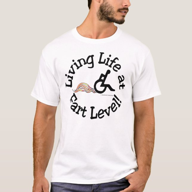 Lebendes Leben auf Furz-Niveau! (Licht) T-Shirt (Vorderseite)