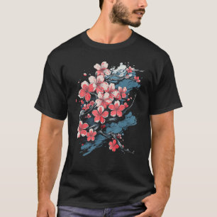 Lebendes Sakura Cherry Blossom Blumenstrauß Kunstw T-Shirt