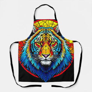 Lebendes Tiger-Hartglas Schürze