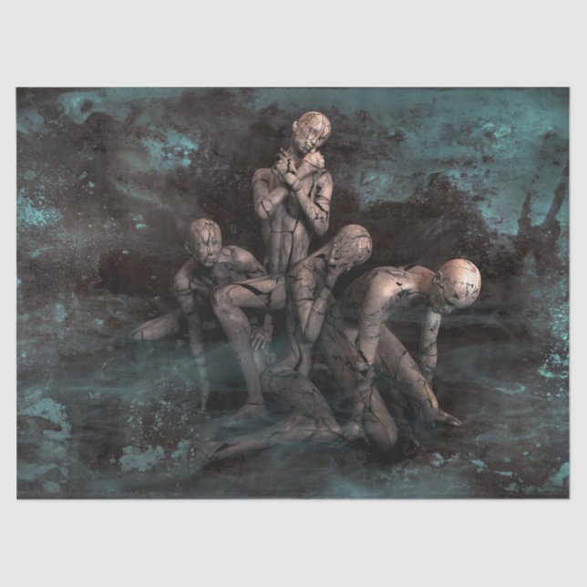 lebendes totes Gewebe Seidenpapier (Vorderseite)