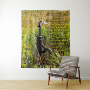 Lebendes Wasser John 4 Inspiration Wandteppich