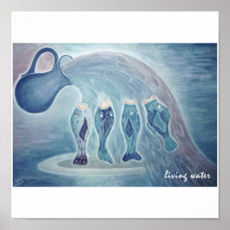 lebendes Wasser Poster