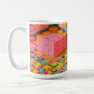 Lebendig Bunte Süße Kaffeetasse