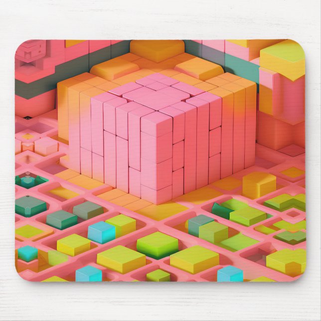 Lebendig Bunte Süße Mousepad (Vorne)