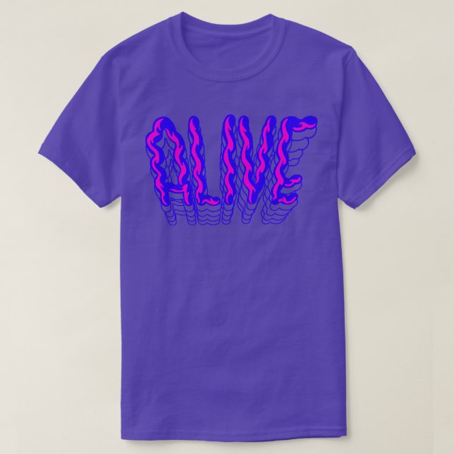 Lebendig T-Shirt (Design vorne)
