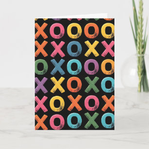 Lebendige Abstract Xo Art Karte
