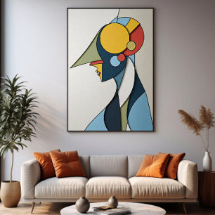 Lebendige abstrakte Figur Poster