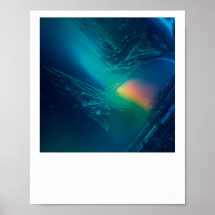 Lebendige abstrakte Geometrie V Aufkleber Poster
