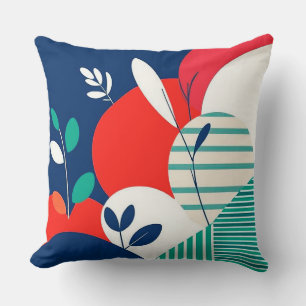 Lebendige abstrakte Komposition Kissen