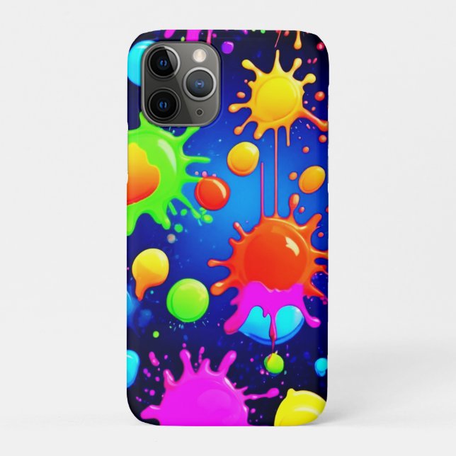 Lebendige abstrakte Malexplosion Case-Mate iPhone Hülle (Rückseite)