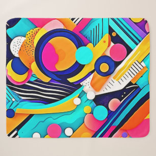 Lebendige abstrakte Pop-Art Sherpadecke