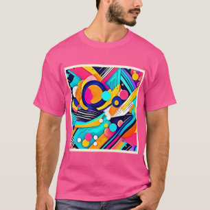 Lebendige abstrakte Pop-Art T-Shirt