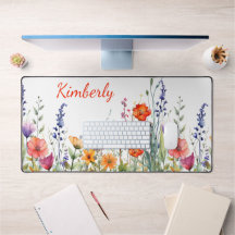 Lebendige Aquarell-Wildblumen personalisiert