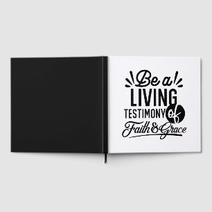 Lebendige Bibelzitat-Christen-Motivation Gästebuch