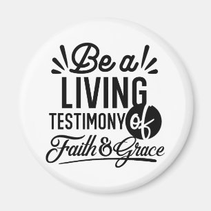 Lebendige Bibelzitat-Christen-Motivation Magnet
