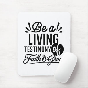 Lebendige Bibelzitat-Christen-Motivation Mousepad