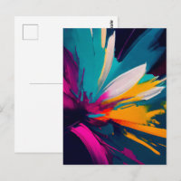 Lebendige Blüte – Explosive abstrakte Blumenenergi